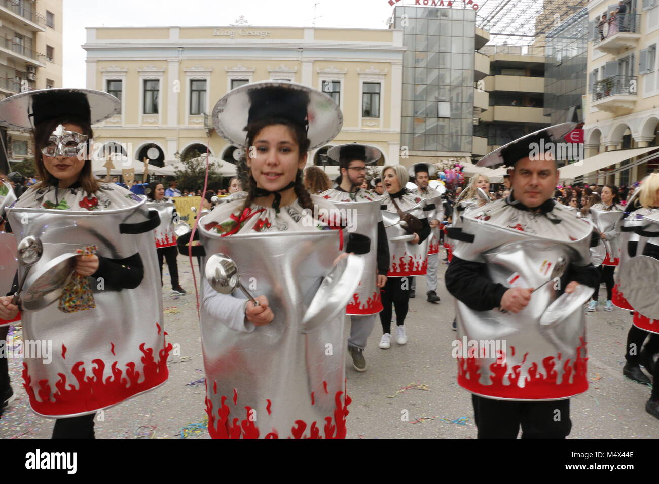 Patra, Greece. 18th Feb, 2018. Participants seen dress up in special ...