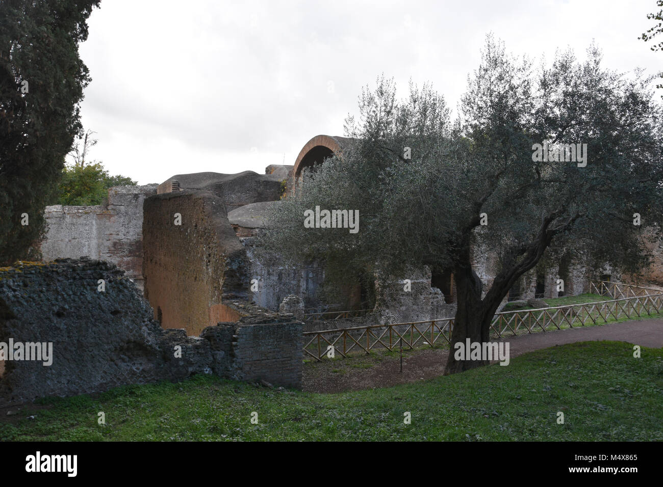 November 26th, 2017. Exterior of Grandi Therme Bath House of Hadrian's ...