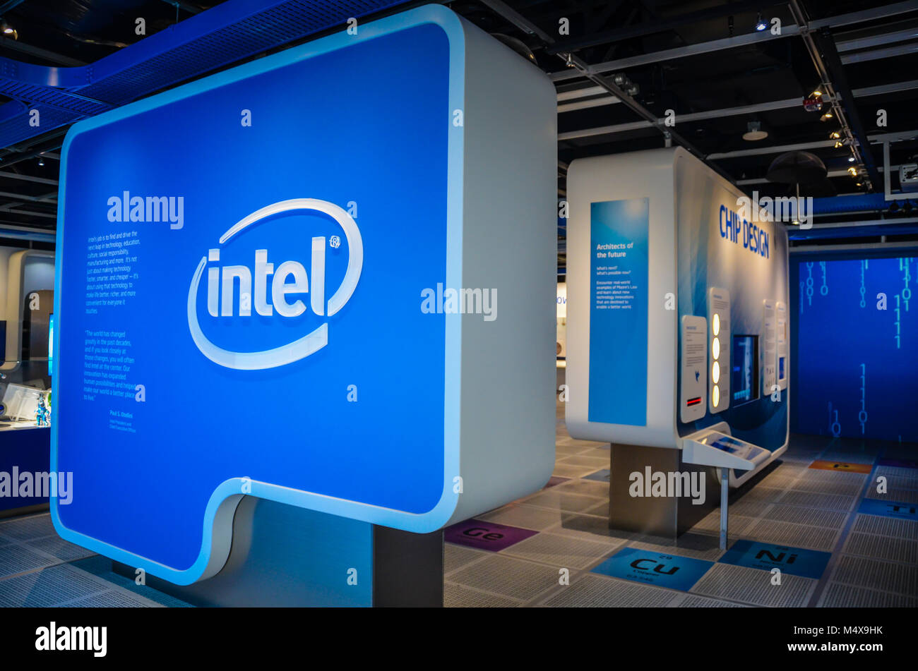 The Intel Museum Located At Intel S Headquarters In Santa Clara Stock Photo Alamy