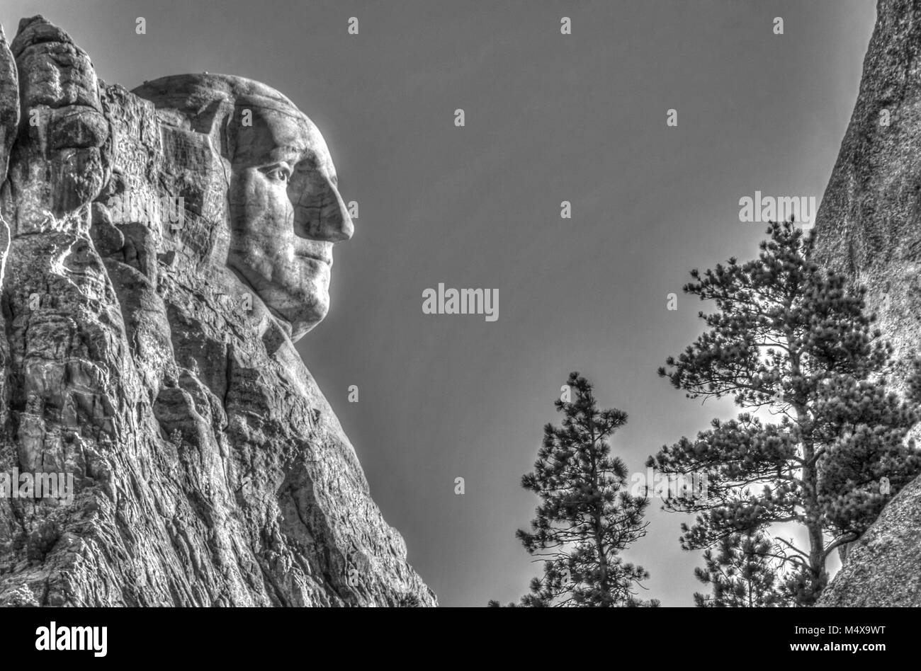 Mount Rushmore near Rapid City in South Dakota Stock Photo