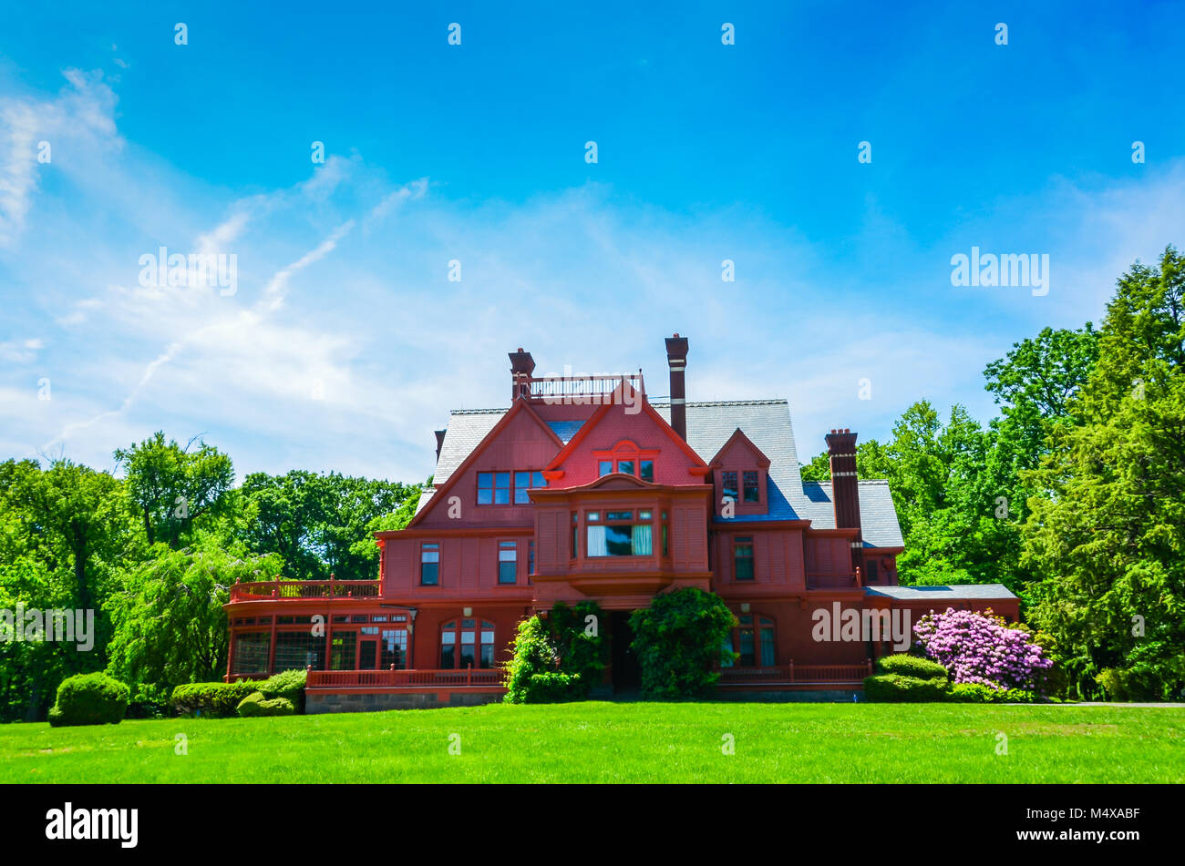 West Orange, NJ, USA. Historic Glenmont Estate at Thomas Edison National Historical Park. Stock Photo