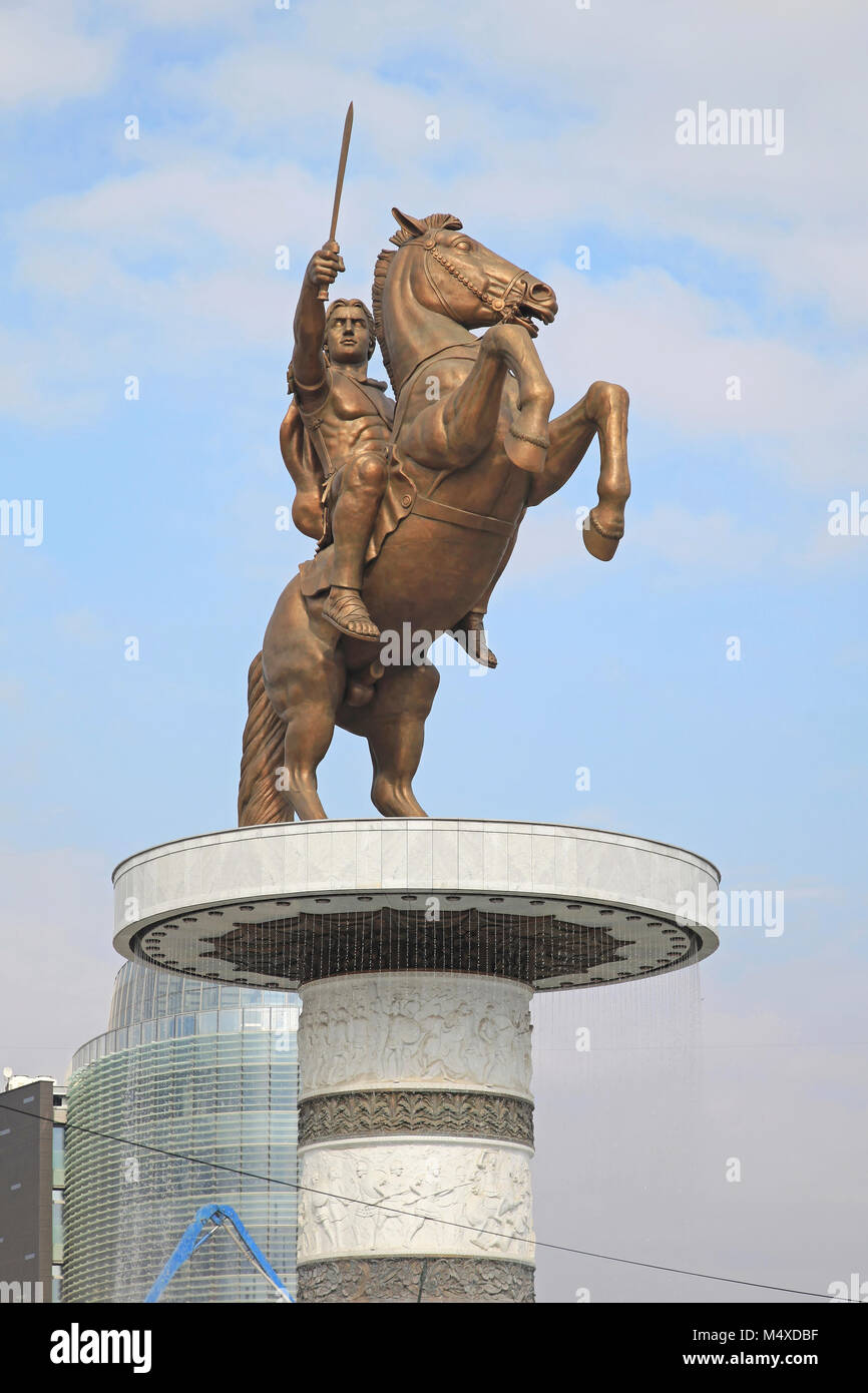 Alexander the Great Skopje Stock Photo - Alamy