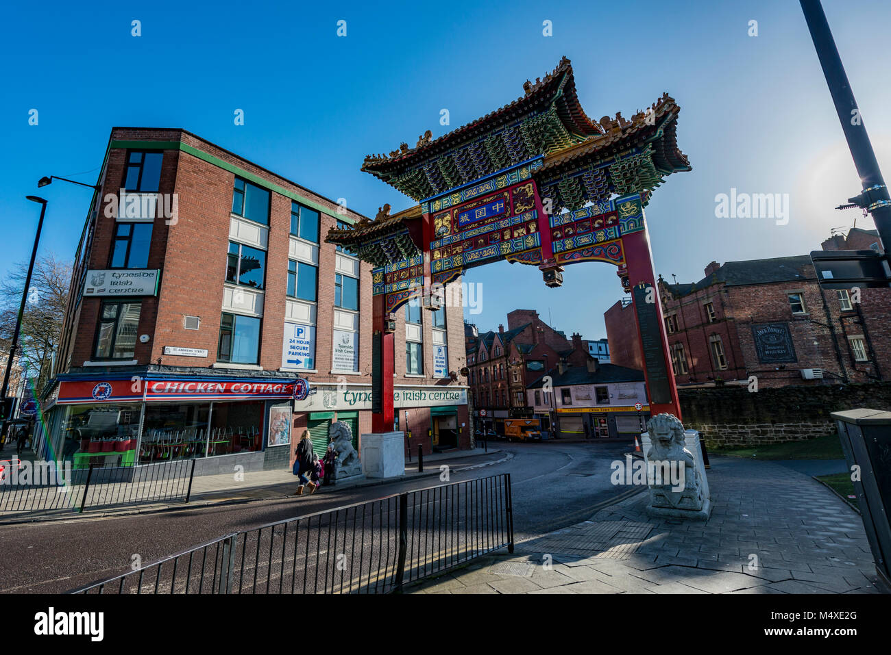 Newcastle Chinatown Arch Stock Photos Newcastle Chinatown Arch