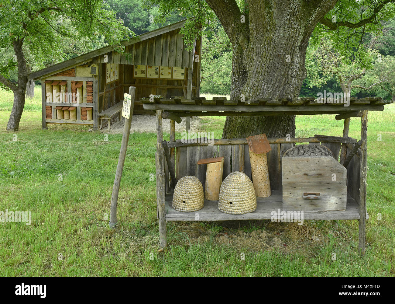 bee house; apiary; Stock Photo