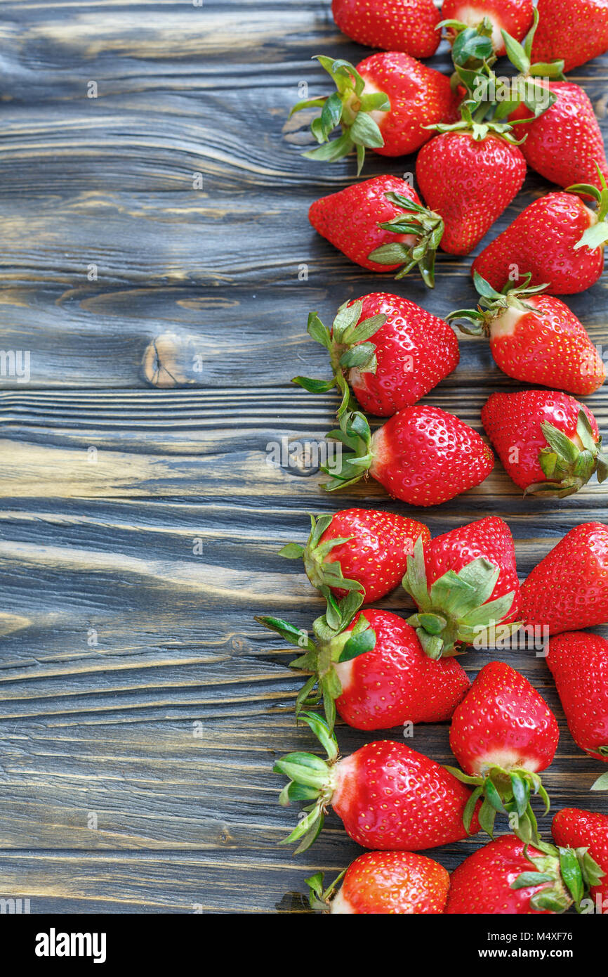 Ripe juicy strawberries. Stock Photo