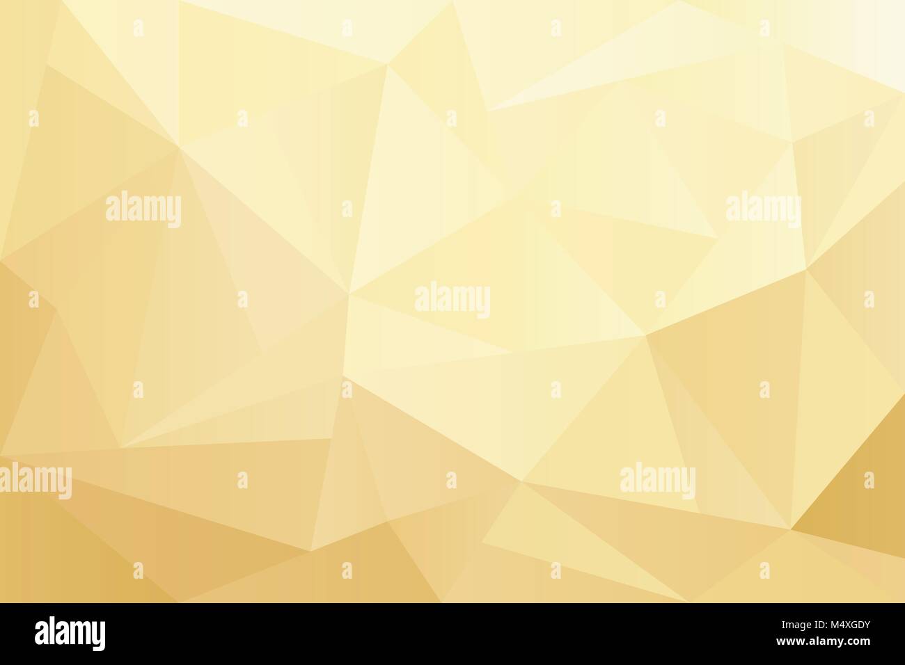 Abstract yellow and gold geometric background with lighting. Vector graphic illustration Stock Vector