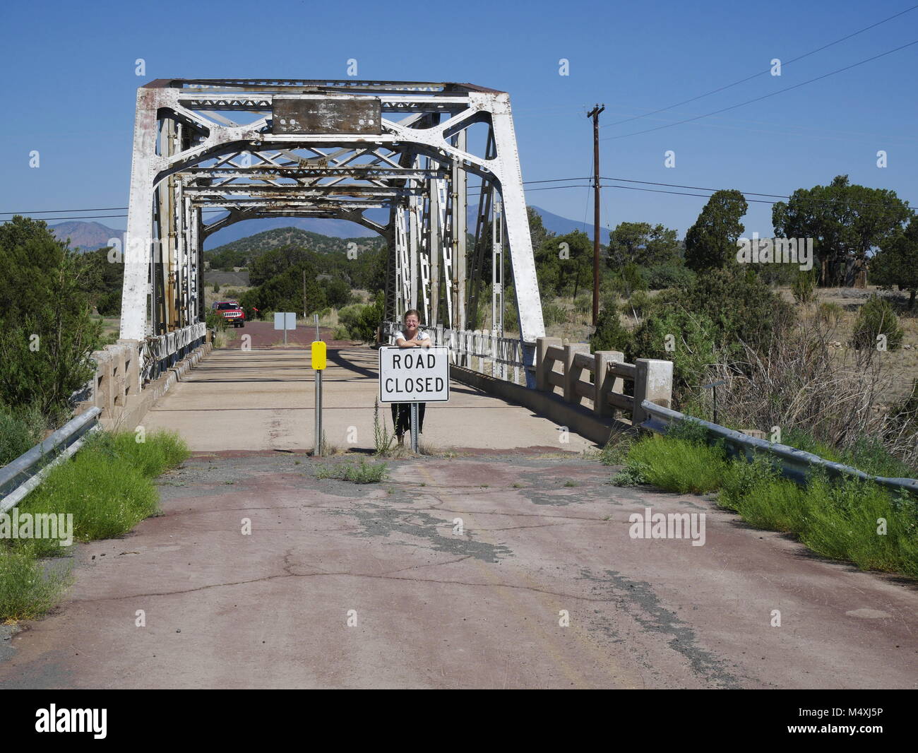 Walnut Canyon Bridge,Winona,Arizona,Route 66 Stock Photo Alamy