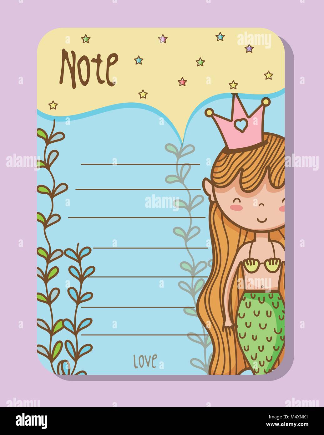 Mermaids printable sheet Stock Vector Image &amp; Art - Alamy