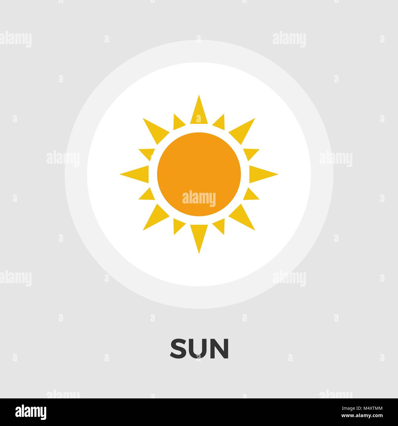 Sun Flat Icon Stock Vector Image & Art - Alamy
