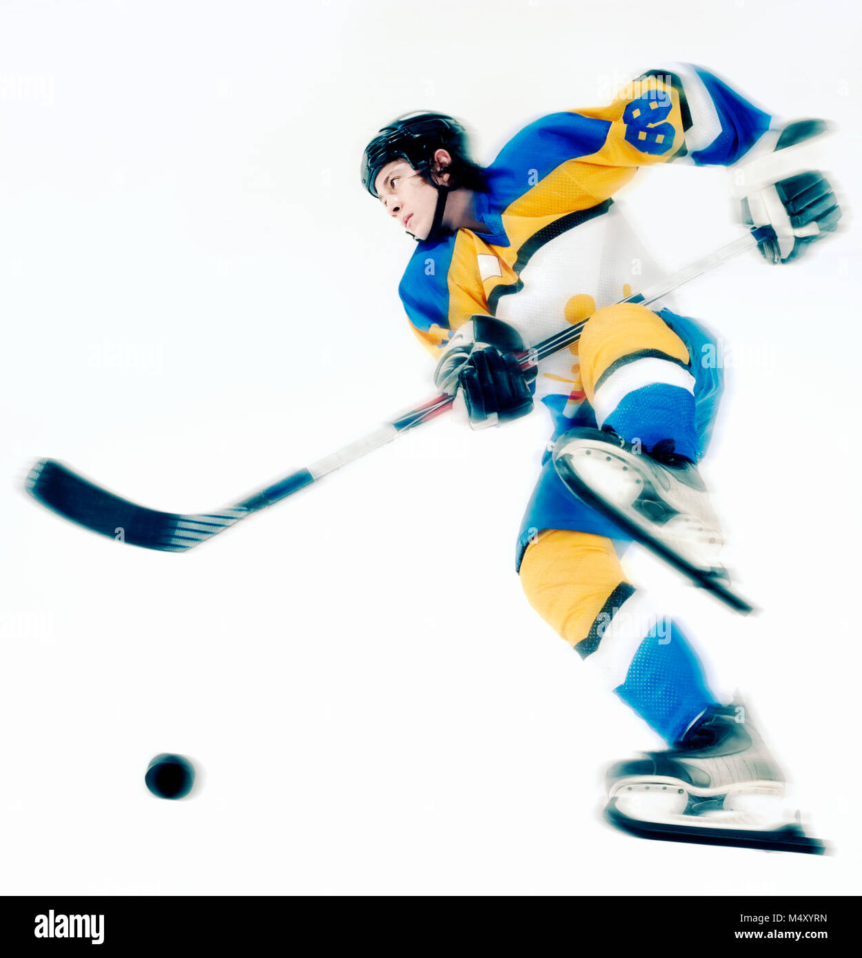 A ice hockey player Stock Photo Alamy