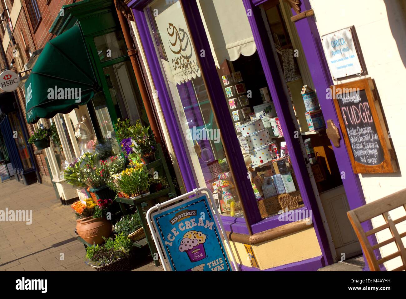 Shops in Bedale, North Yorkshire Stock Photo Alamy