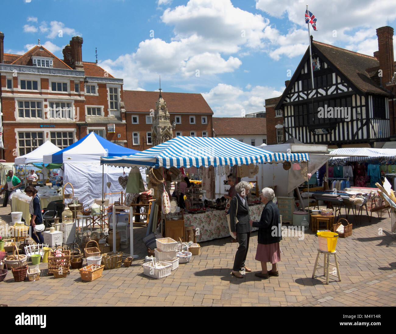 Saffron Walden market Stock Photo Alamy