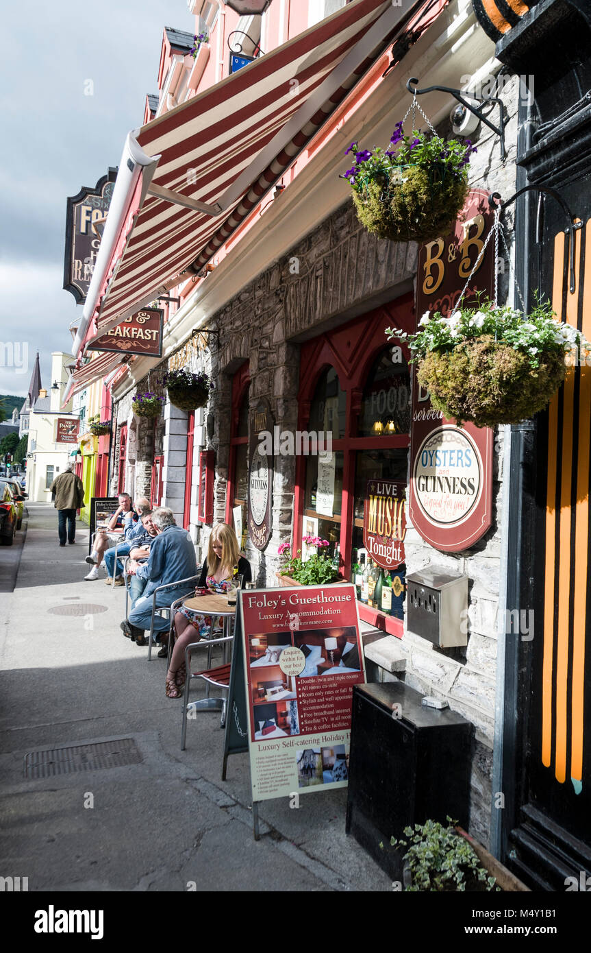 A row of independent shops and eateries on Henry Street in Kenmare