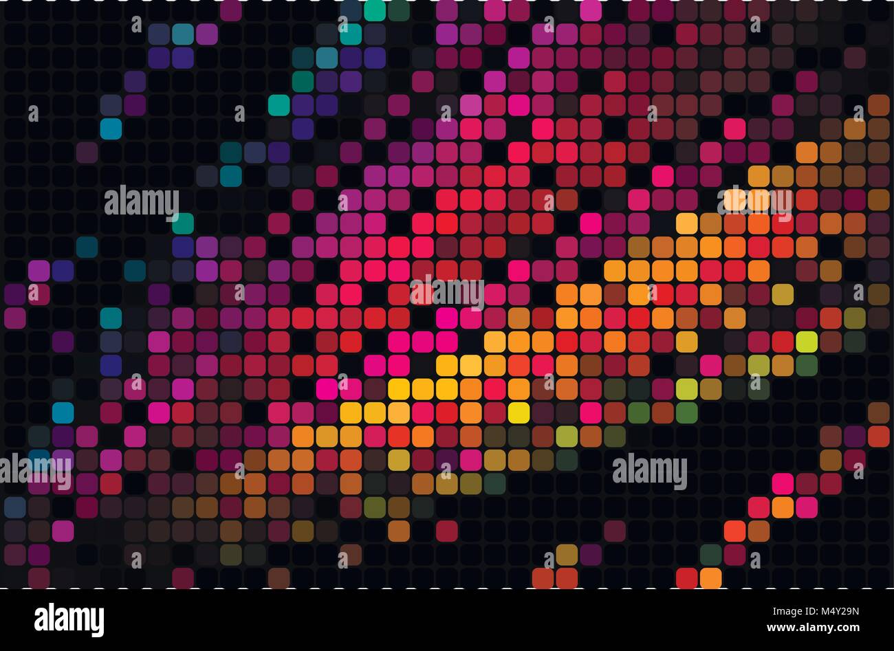 Black square mosaic background Stock Vector Images - Alamy