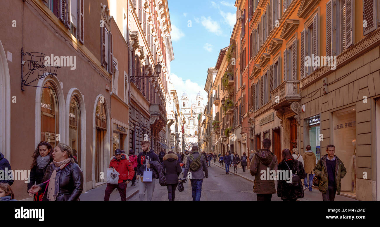 Louis Vuitton shop along Via dei Condotti street Tridente district Rome  Italy Europe Stock Photo - Alamy