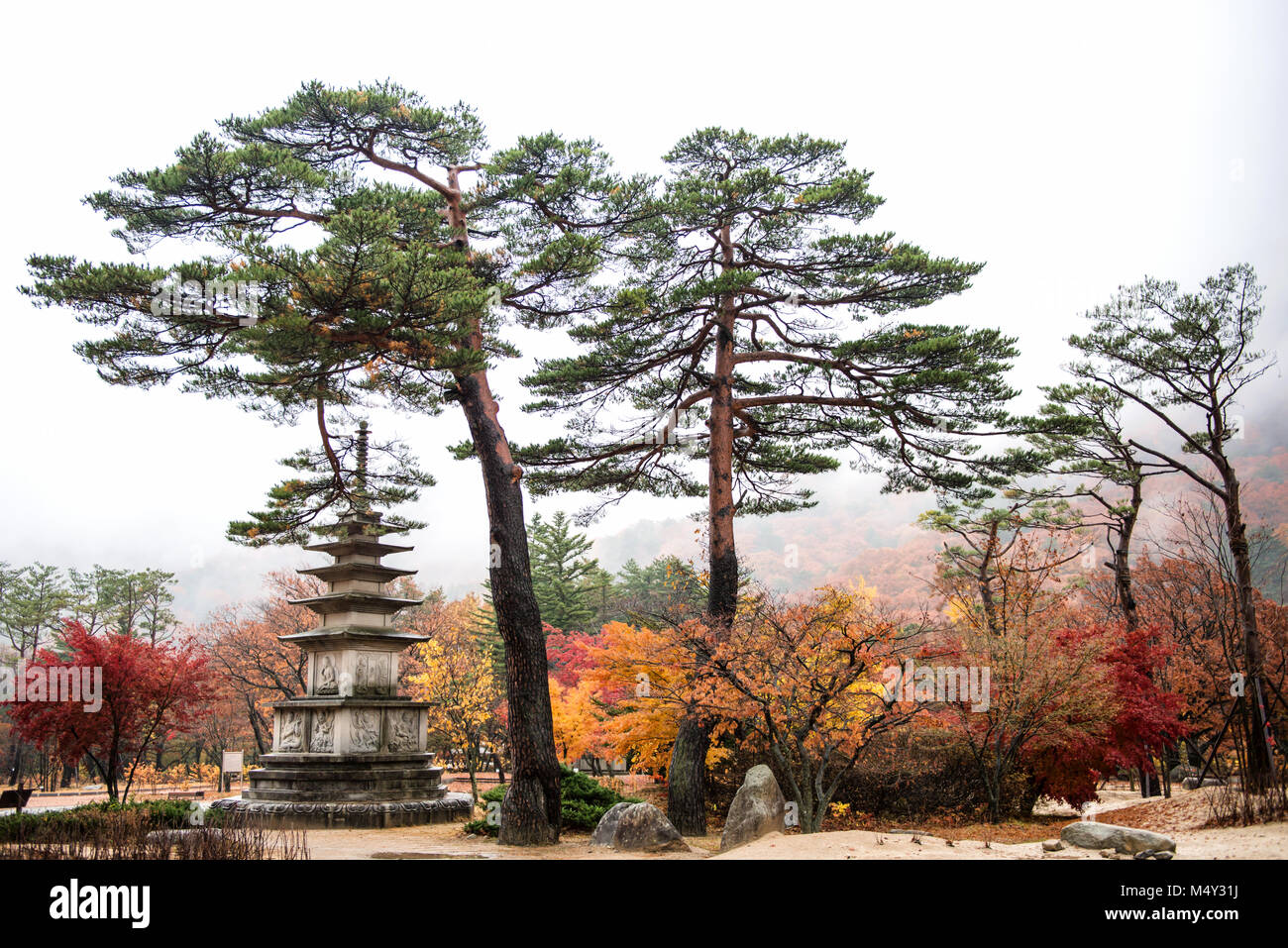 Pagoda Monument of Sinheungsa Stock Photo