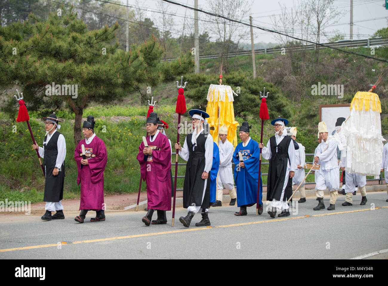 Tributes, South Korea Traditional events for the deceased Stock Photo