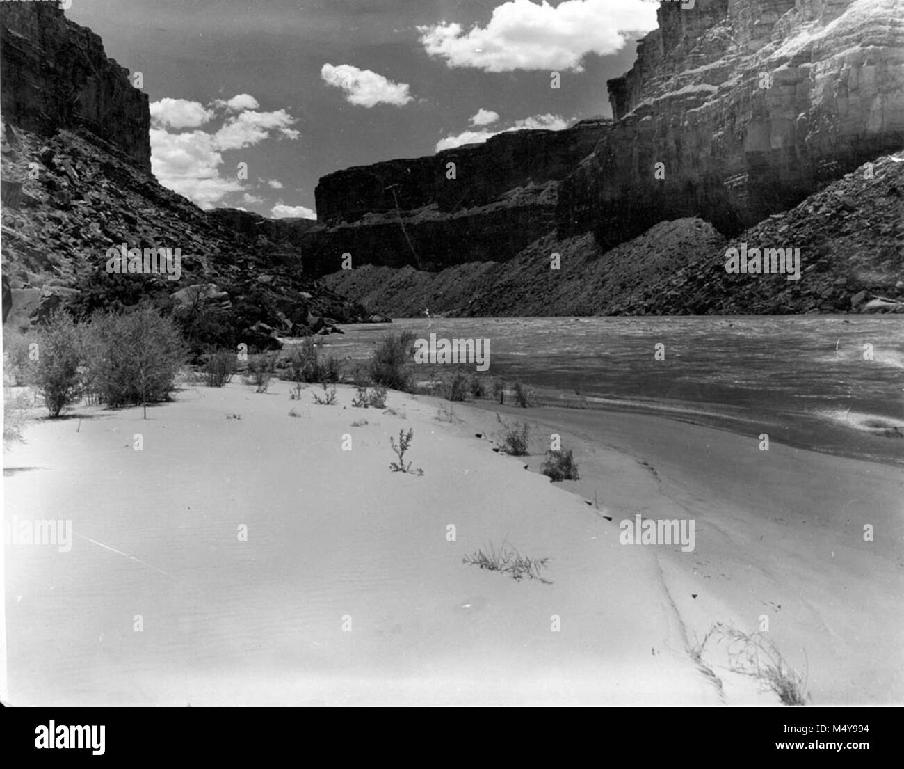 BADGER CREEK RAPIDS FROM SOUTH SIDE OF RIVER LOOKING UP BADGER CREEK ...