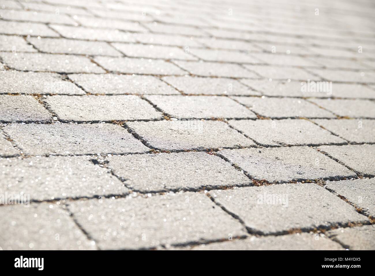 Stret Tile Floor of a street with stone tiles Stock Photo - Alamy