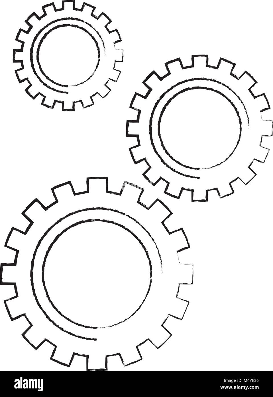 cogwheel gears mechanism technology settings Stock Vector Image & Art