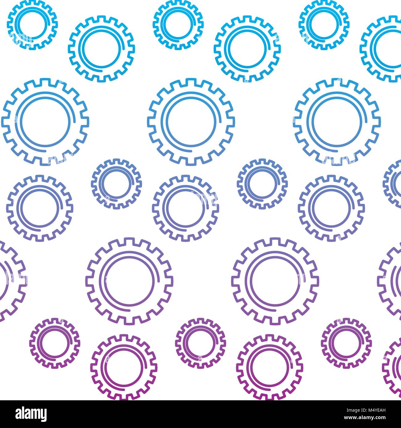 mechanical gears wheel technology pattern Stock Vector Image & Art - Alamy