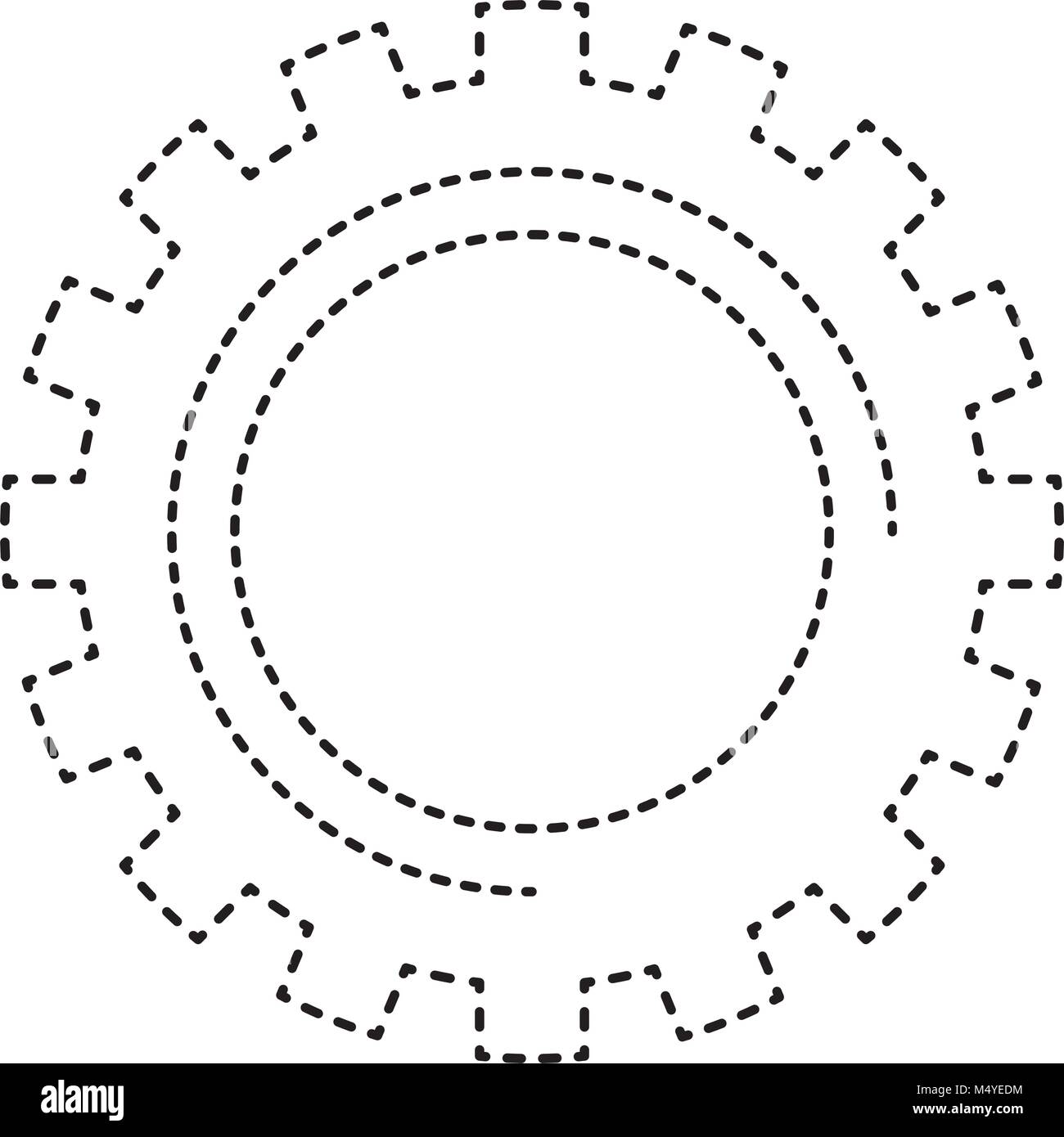 gear wheel cog technology mechanical engineering Stock Vector Image ...