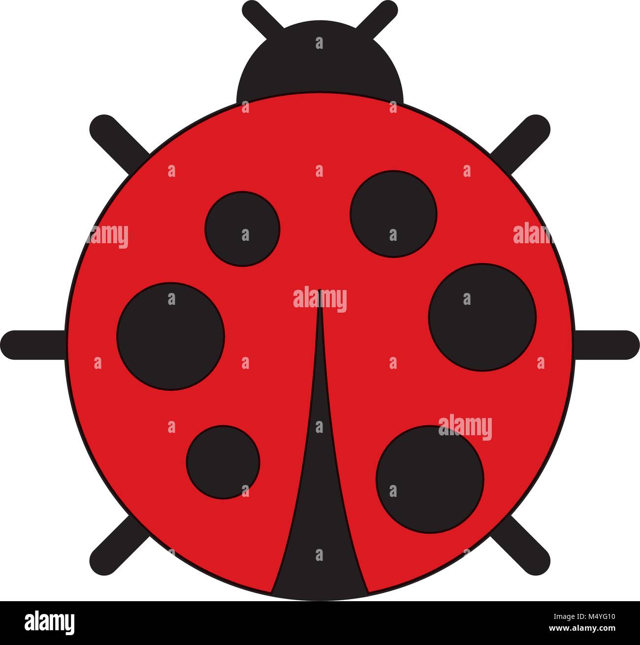 cute ladybug dotted animal insect wildlife Stock Vector Image & Art - Alamy