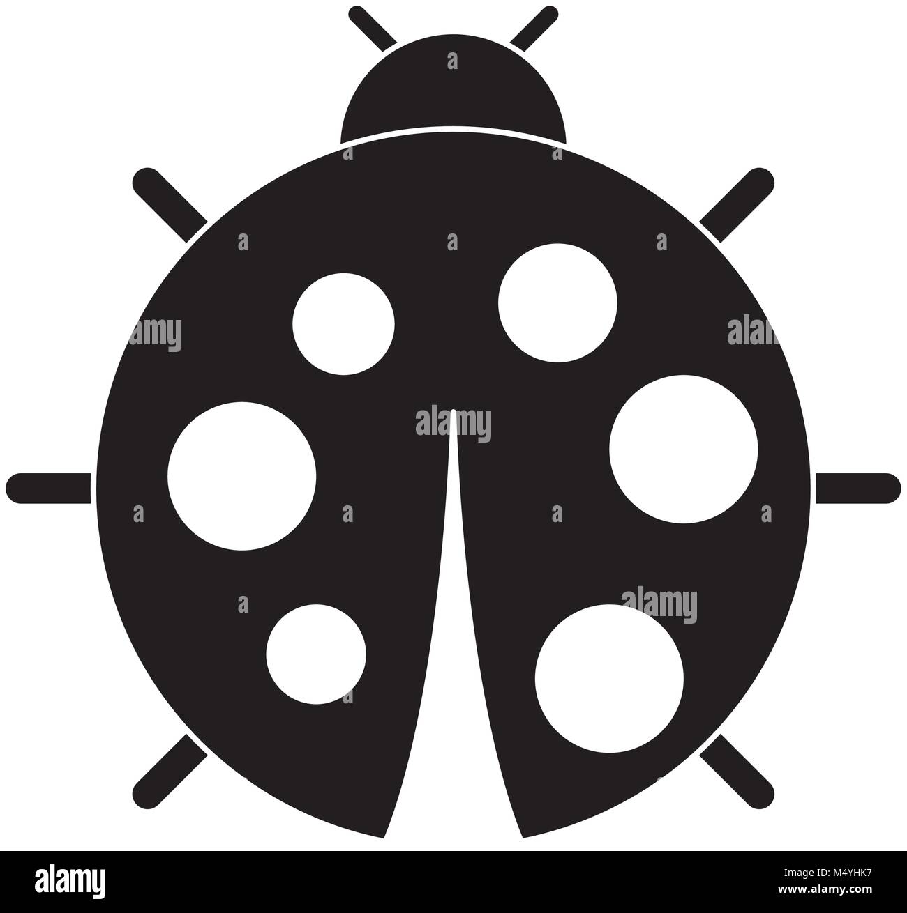 cute ladybug dotted animal insect wildlife Stock Vector Image & Art - Alamy