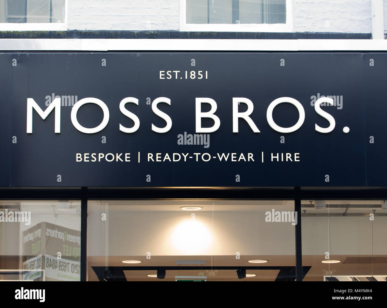 Moss Bros clothing shop in Bold Street Liverpool UK Stock Photo Alamy