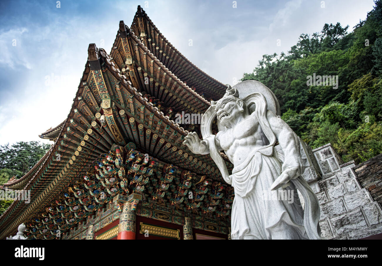 Guinsa temple in Sobaek Mountains, South Korea Stock Photo