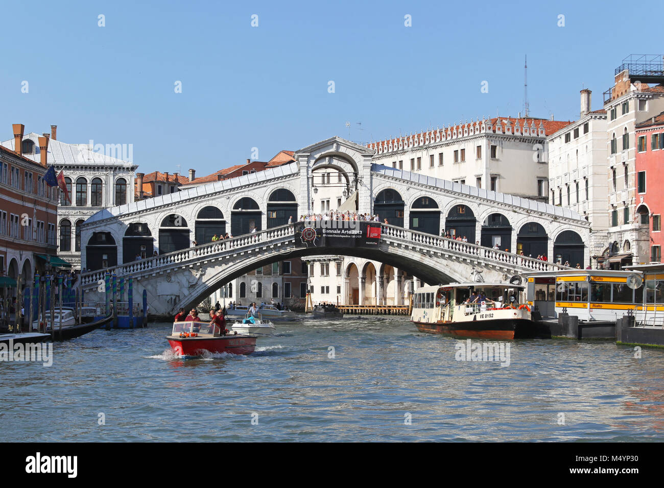 Rialto Bridge Venice Stock Photo