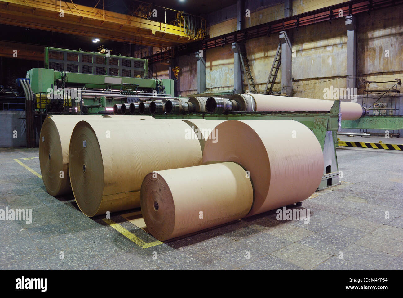 rolls of kraft paper Stock Photo Alamy