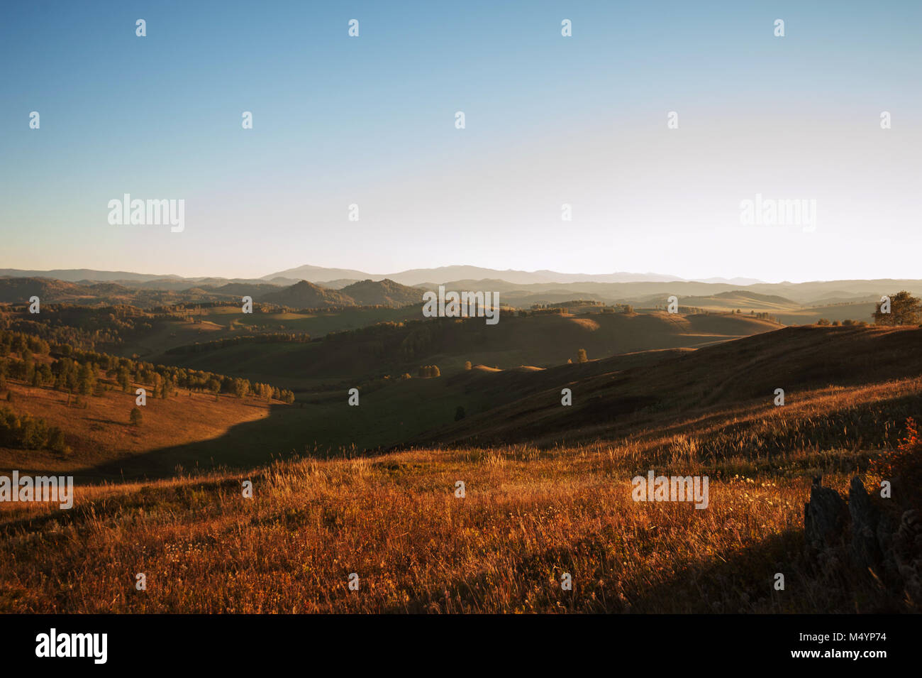 Beauty sunset in the mountains Stock Photo - Alamy