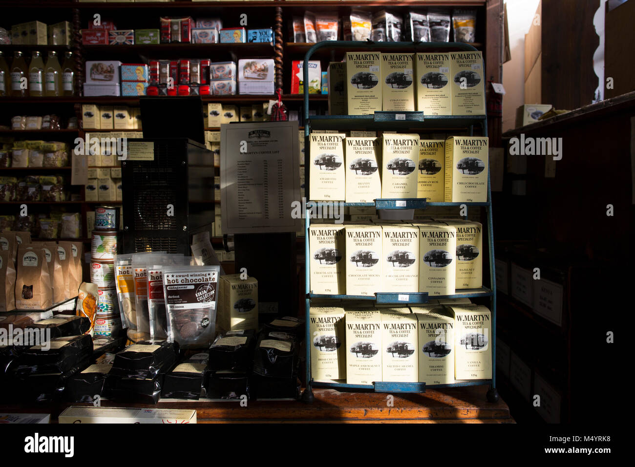 W Martyn grocery store, specialist tea and coffee store, retailers of