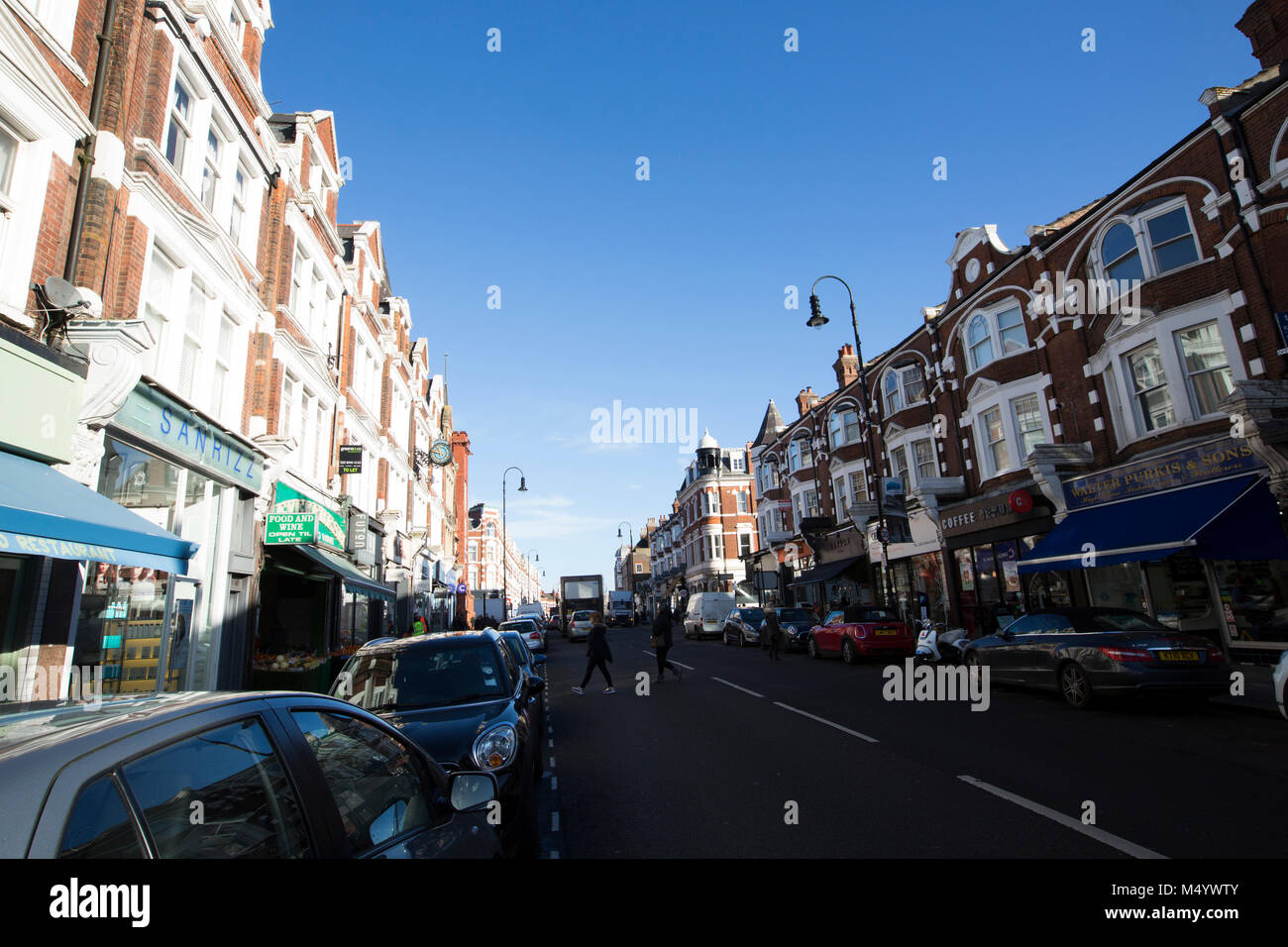 Muswell Hill Road, North London, England, UK Stock Photo