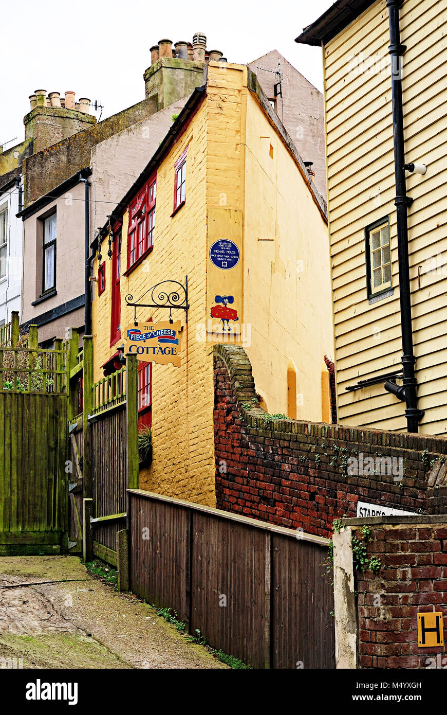 The Piece of Cheese Cottage, Hastings Stock Photo