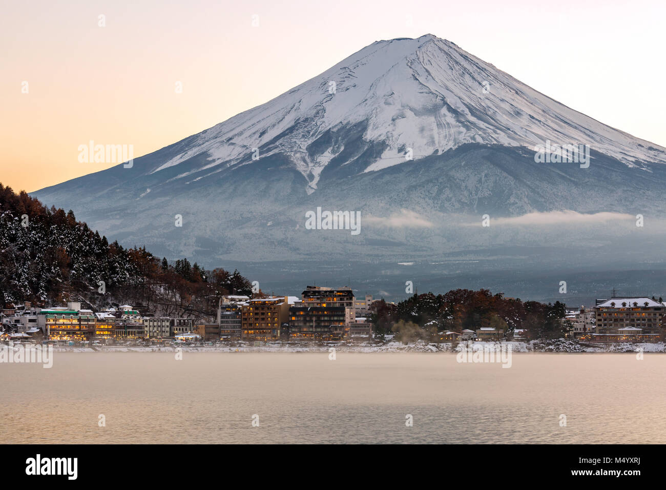 Mountain Fuji Kawaguchiko Stock Photo