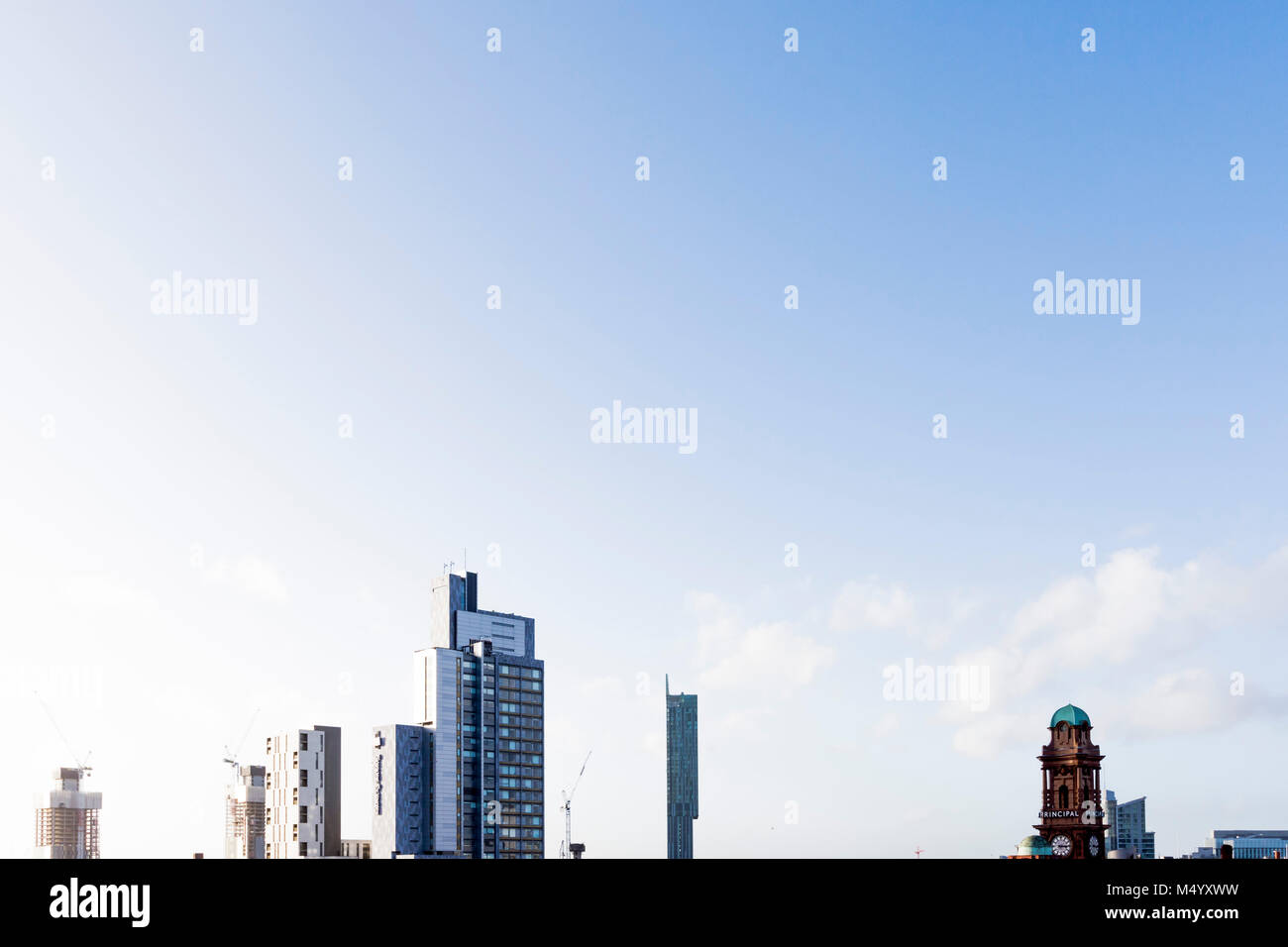 Beetham tower and apartments, Manchester, UK skyline Stock Photo Alamy