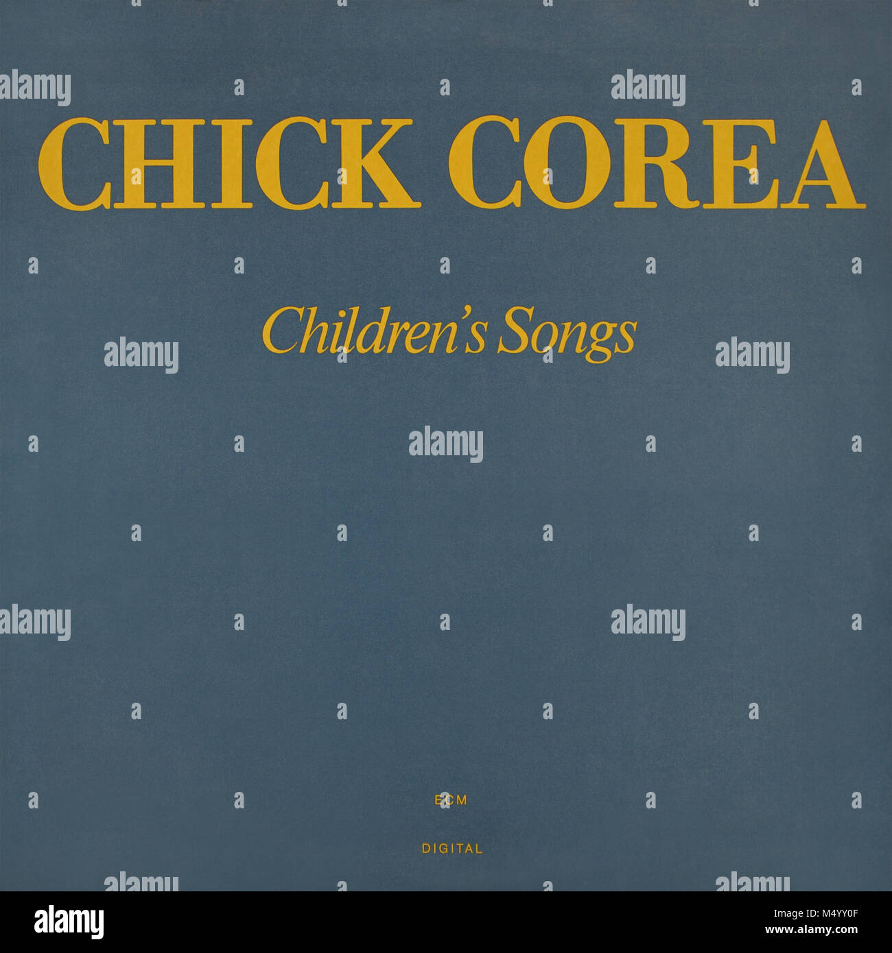 Chick Corea - original vinyl album cover - Children's Song - 1984 Stock Photo