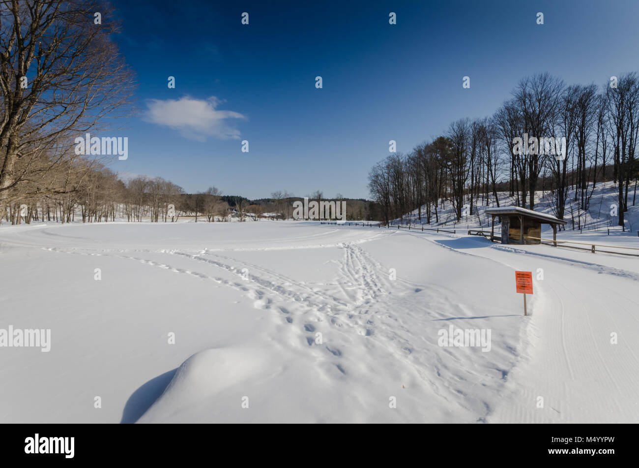 Grafton Ponds focuses on cross country skiing, snowshoeing, ice skating