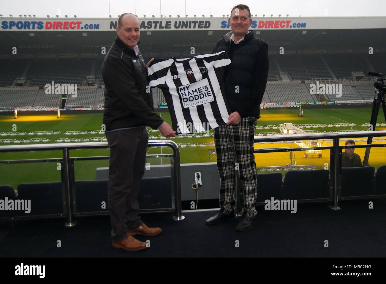 Newcastle upon Tyne, England, 19 February 2018. Mick Hogan and Doddie