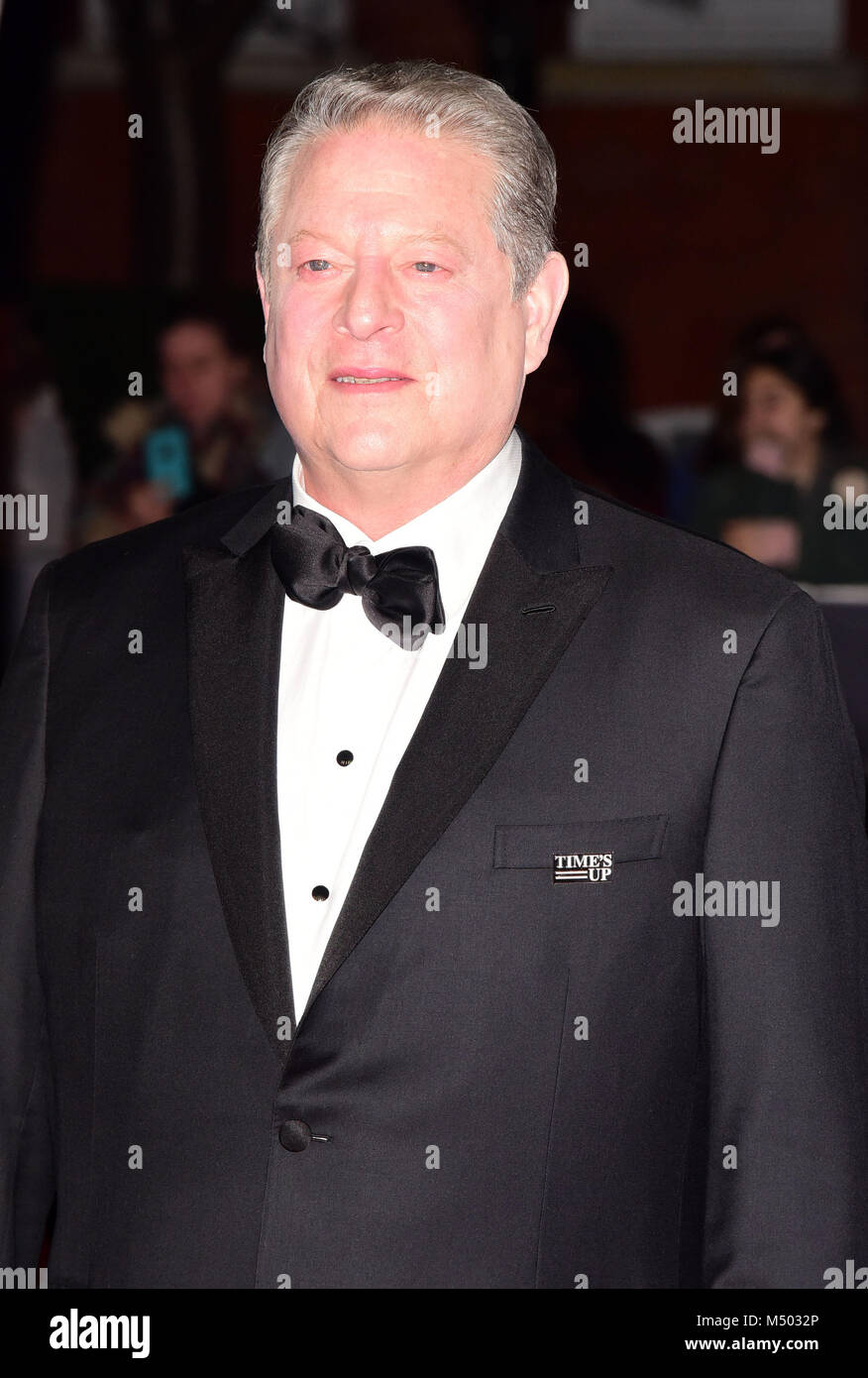 Al Gore attending The EE British Academy Film Awards, at The Royal Albert Hall London Sunday 18th February. Stock Photo
