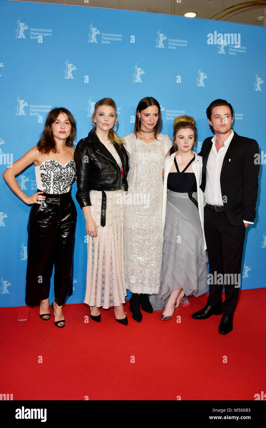 Berlin, Germany. 19th Feb, 2018. Lola Bessis, Natalie Dormer, Lily