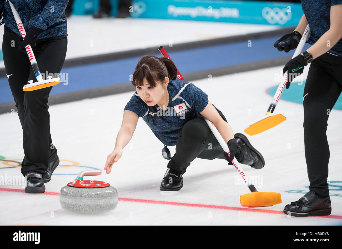 Yurika YOSHIDA (JPN), Curling, Women Round Robin Session 8, Japan (JPN) vs Sweden (SWE), Olympic Winter