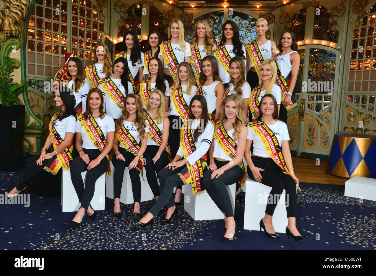 Rust, Germany, 19th February, 2018, press conference 'Miss Germany - Das Finale 2018' Credit: mediensegel/Alamy Live News Stock Photo