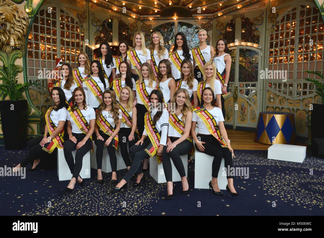 Rust, Germany, 19th February, 2018, press conference 'Miss Germany - Das Finale 2018' Credit: mediensegel/Alamy Live News Stock Photo