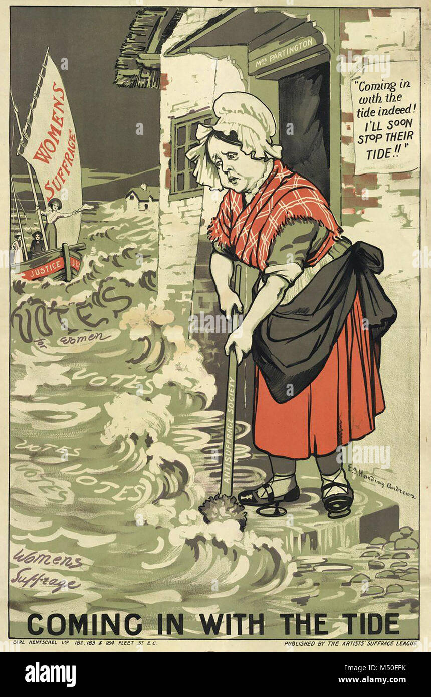 Votes for Women Suffrage posters Stock Photo - Alamy