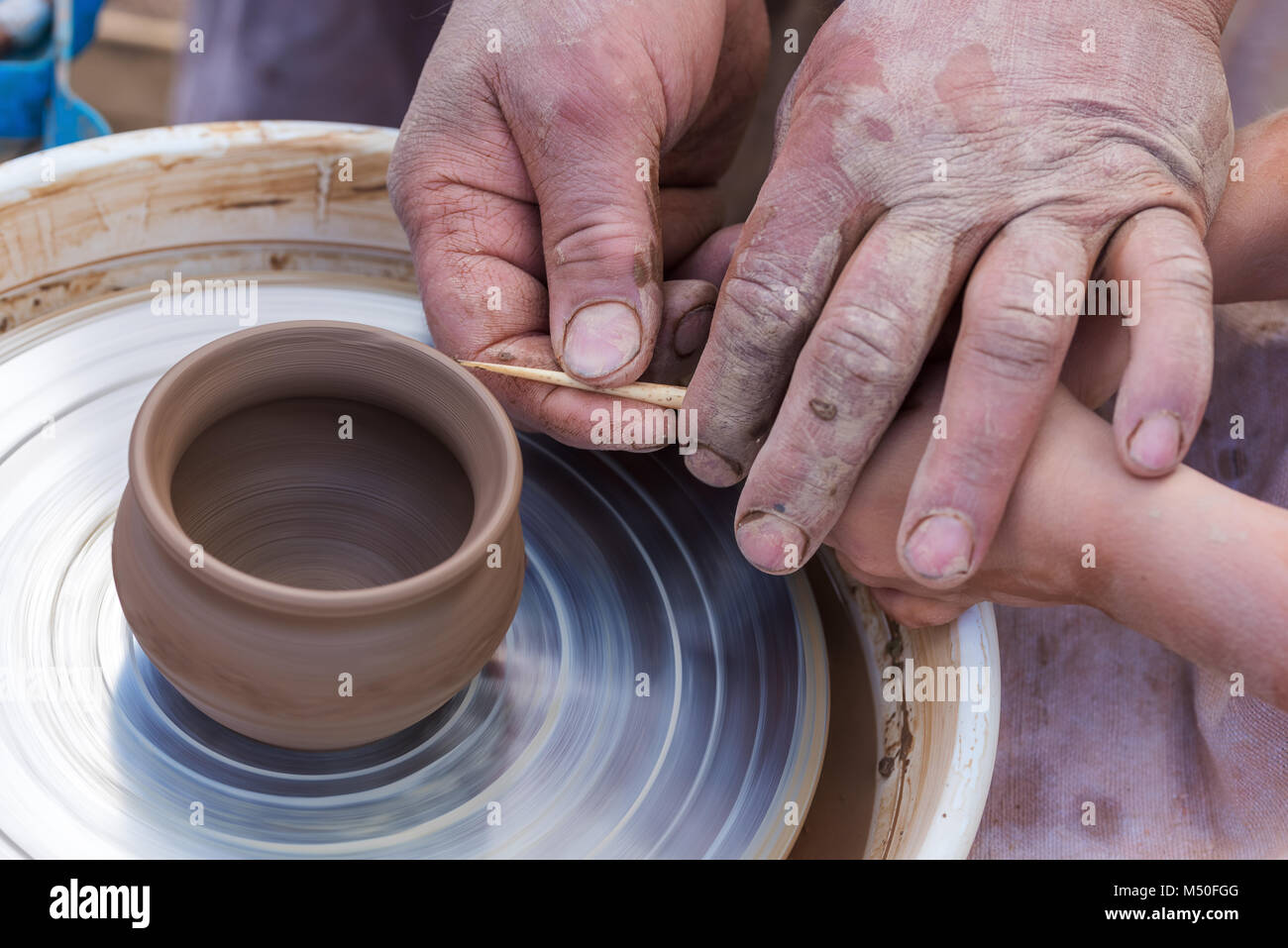 Potter's wheel ancient hi-res stock photography and images - Alamy