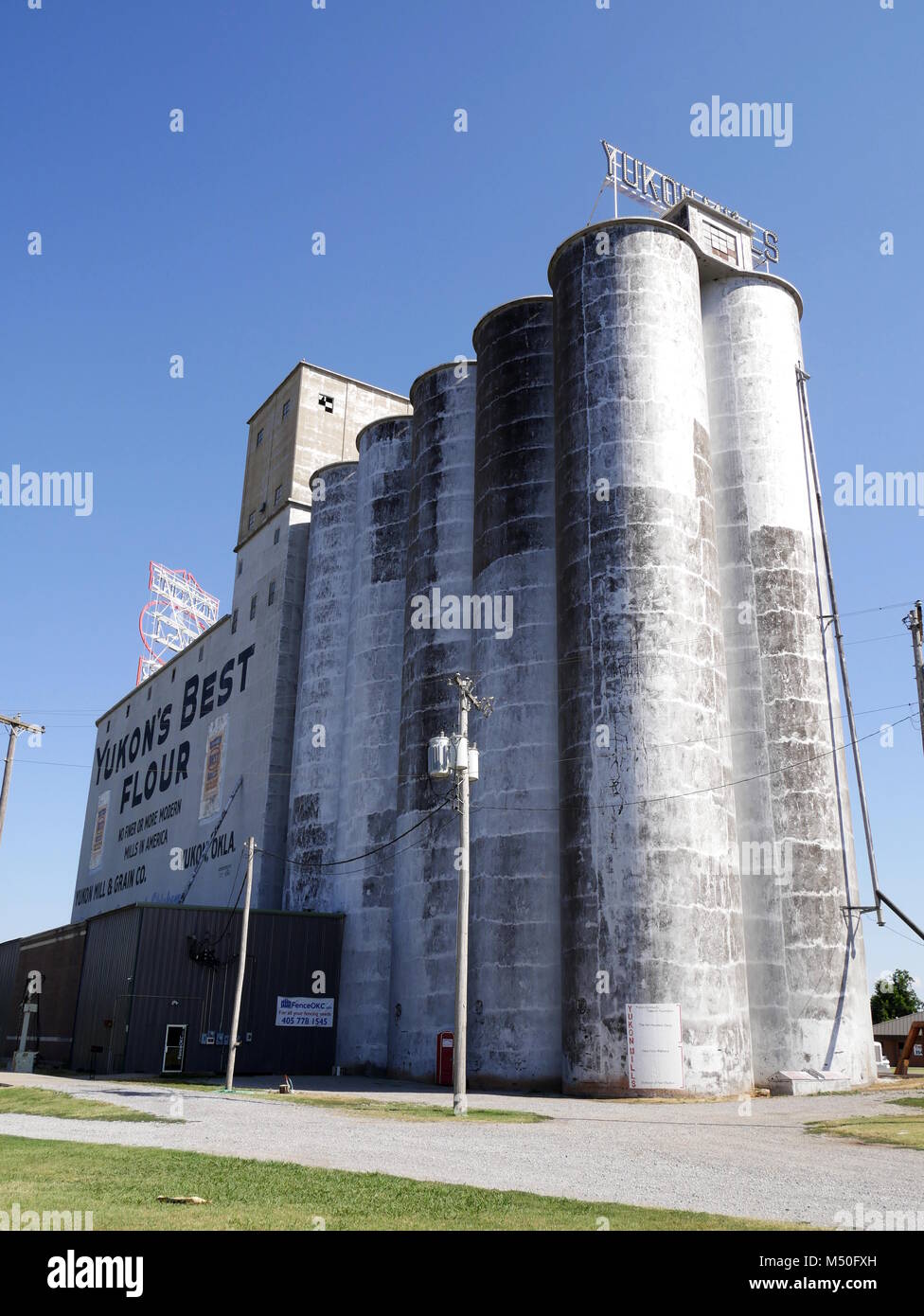 Yukons Best Flour Mill,Yukon,Oklahoma,Route 66 Stock Photo Alamy