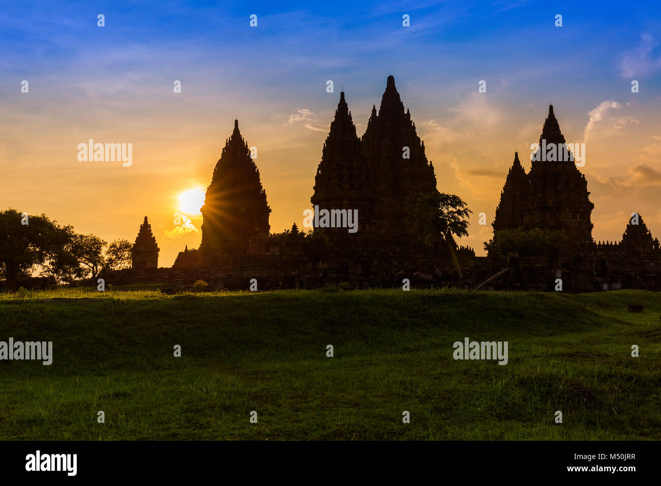 Prambanan temple near Yogyakarta on Java island - Indonesia Stock Photo ...